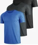 Teesmen 3 Pack schnell trocknende Laufshirts (4 Farbkombinationen, Gr. M bis 4XL) für 9,99 € inkl. Prime-Versand (statt 23,00 €)