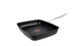 Tefal E21141 Jamie Oliver Premium Grillpfanne (23x27cm, für alle Herdarten, 210°C ofenfest, Aluguss, Edelstahlgriff) – für 39,99 € inkl. Versand (statt 50,07 €)