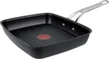 Tefal Jamie Oliver by E24541 Cooks – Classic Grillpfanne 23 x 27 cm Aluguss (für alle Herdarten)