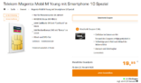 Telekom Magenta Mobil M Young 40 GB 5G für 19,95 € / Monat + 300 € Saturn Gutschein + 100 € Cashback + 50 € Wechselbonus (effektiv nur 3,07 € / Monat)