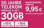 Telekom MagentaMobil Prepaid M: 30GB Datenvolumen für nur 9,95€ im 5G-Netz 🎉📱