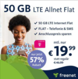 🔥 50GB Mobilcom-Debitel green LTE (50 MBit/s) Allnet-Flat im Telekom-Netz für 19,99 €/Monat (VoLTE & WLAN Call eSIM möglich)