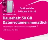MagentaMobil Prepaid Jahrestarif im Telekom-Netz – 360 GB für effektiv 7,49€/Monat (30 GB im Monat)