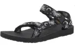 Teva Original Universal Damen Sandale 1003987 (Gr. 37 bis 43 Schwarz/Weiß) für 32,99 € inkl. Versand (statt 64,94 €)