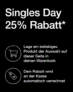 The North Face Singles Day: 25% Rabatt auf eine spezielle Auswahl an Styles