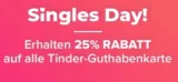 Tinder 25% Rabatt auf Tinder Plus o. Gold zum Singles Day