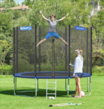 Songmics Trampolin Komplettset (Ø366cm, Sicherheitsnetz, bis 150kg, TÜV – GS-Zertifikat ausgezeichnet)