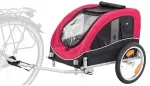 Trixie Fahrrad-Anhänger, M: 63 × 68 × 75/137 cm, schwarz/rot