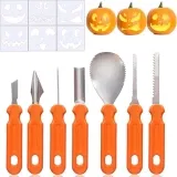 UDIKEFO Halloween Kürbis Schnitzset (7 Stück) für 8,07 € inkl. Prime-Versand (statt 11,99 €)