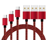USB C Kabel,  3.1A Schnellladung [3 Stück 2m] für 4,49 € inkl. Prime-Versand (statt 8,99 €)
