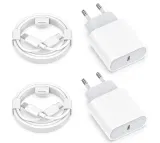 2x 25W USB C Ladegerät +  USB C Ladekabel 2 Meter für 12,33 € inkl. Prime-Versand (statt 19,99 €)
