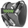 USB C auf USB C Schnellladekabel, 100W [2M+2M] ab 3,99 € inkl. Prime-Versand (statt 7,99 €)