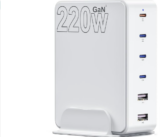 layajia 220W GaN III 8-Port USB C Schnellladegerät und Netzteil