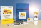 Kostenloses UV-Schutz-Paket der BG BAU – Für Unternehmen (mit Kühltasche – UV-Schutzbrille – Wasserfeste Sonnencreme)