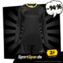Uhlsport Match Damen Fußball Set Langarm Trikot mit Shorts (in Schwarz, Gr. XS,S,L,2XL) für 2,22 € zzgl. 3,95 € Versand