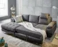 Wohnlandschaft in Grau mit Bettfunktion ( 268 x 91 x 170 cm) für 489,30€ inkl. Versand (statt 699€ )