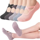 Utensilsto 5 Paar Pilates Rutschfeste Socken (Gr.  35-37)