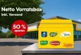 Netto:  20 Lebensmittel Produkte,  1 Box – für 19,90€ [mit Milch, Brot, Wurst, Öl ect.]