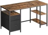 Vasagle  Bürotisch Mit 3 Ablagen (Gr. 140 X 60 Cm) Für 69,99 € Inkl. Versand