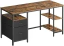 VASAGLE  Bürotisch mit 3 Ablagen (Gr. 140 x 60 cm) für 69,99 € inkl. Versand