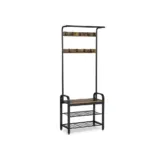 VASAGLE Industriestil Garderobe & Sitzbank HSR40B für 37,99 € inkl. Versand