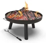 VOUNOT Feuerschale  Ø 60 cm Schwarz (Ø 60 cm Schwarz) für 31,82 € inkl. Prime-Versand (statt 48,00 €)