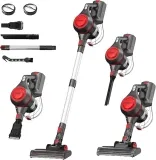 Vacniq Akku Staubsauger Freistehender Kabellos Staubsauger Akku Sauger 35000Pa 999% Hepa-Filter 3-In-1Ür Hartböden Teppiche Tierhaare Super Leise (Rot Grau) Für 69,00 € Inkl. Versand (Statt 129,00 €)