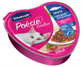 Vitakraft Poésie Création, Nassfutter für Katzen, mit Seelachs und Spinat und Tomate (1x 85g) für 0,37 € inkl. Prime Versand (statt 0,59 €)