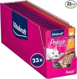Vitakraft Poésie Délice Nassfutter Katze Katzennassfutter in Sauce mit Huhn (23x85g)