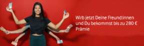 Vodafone Freunde werben Freunde mit Prämien für Kabel-Produkte im Wert von bis zu 280 €