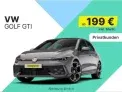 Volkswagen Golf GTI 2.0 TSI mit 265 PS für 199,00 € / Monat + 1.490,00 € einmalig – LF 0,43 (Privatkunden)