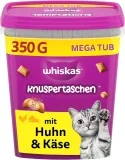 WHISKAS KNUSPERTASCHEN Box Huhn & Käse (2x350g)