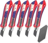 Workpro Cuttermesser (5 Stück,  18Mm Mit 20 Ersatzklingen) Für 7,99 € Inkl. Prime-Versand (Statt 15,99 €)