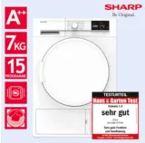 Sharp KD-GHB7S7PW2-DE Wärmepumpentrockner / A++ / 7 kg für 359,90€ inkl. Versand (statt 429€)