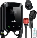 Wallbox mit App,3-Phasen 22kW Wallbox mit LCD (22KW, 2 Farben)