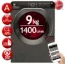Hoover HWPDQ49AMBCR Frontlader Waschmaschine 9kg 0-1400 U/min für 359€