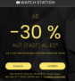 Watch Station Pre Black Friday: 30 % Rabatt auf fast alles + 15 % Newsletter-Rabatt