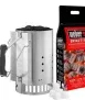 WEBER – 3-in-1 Anzünd-Set inkl. Anzündkamin „Rapidfire“ + 2 kg Briketts + 6 Anzündwürfel