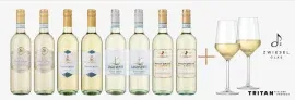 Weinpaket Pinot Grigio 4X2 Fl. + Zwiesel Glas 2erSet Pure für 39,90 € inkl. Versand