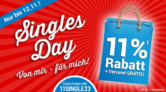 Weltbild Singles Day: 11 % Rabatt auf alles (39 € MBW) + Gratis Versand