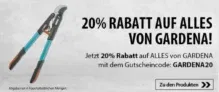 SVH24: 20 % Rabatt auf alles von Gardena