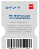Penny: 20 Fach Payback-Punkte auf Airbnb Geschenkgutscheine 25€ – 250€