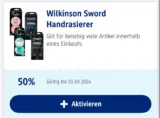 dm: 50% Rabatt auf Wilkinson Sword Handrasierer + 20-fach Payback-Punkte