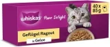 Whiskas 1+ Katzennassfutter Ragout Geflügel Auswahl in Gelee (40x85g)