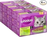 Whiskas Senior 7+ Katzennassfutter Gemischte Auswahl in Sauce 48 Portionsbeutel (48 Portionsbeutel 4x12x85g) ab 16,11 € inkl. Prime-Versand