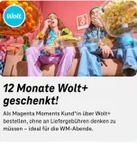 12 Monate Wolt+ kostenlos für Telekom-Kunden: Liefergebühren ein Jahr lang sparen