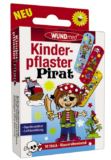 Wundmed 5er Vorteilspack Kinderpflaster Pirat, 5 Pack a 10 Stk. (50 Stk.)
