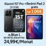 MediaMarkt Tarifwelt: Xiaomi 15T Pro (512 GB) + Xiaomi Redmi Pad 2 + freenet o2 Blue L 80GB 5G für 24,99 € / Monat + 46,94 € einmalig