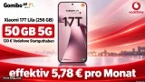 Gomibo: Xiaomi 17T Lila (256 GB) + 120 € Vodafone Startguthaben + Vodafone Allnet-Flat 50 GB 5G für 29,99 € / Monat + 5,95 € einmalig