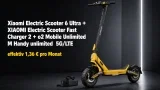 DEINHANDY: Xiaomi Electric Scooter 6 Ultra + XIAOMI Electric Scooter Fast Charger 2 + o2 Mobile Unlimited M Handy unlimited  5G/LTE für 34,99 € / Monat + 51,93 € einmalig